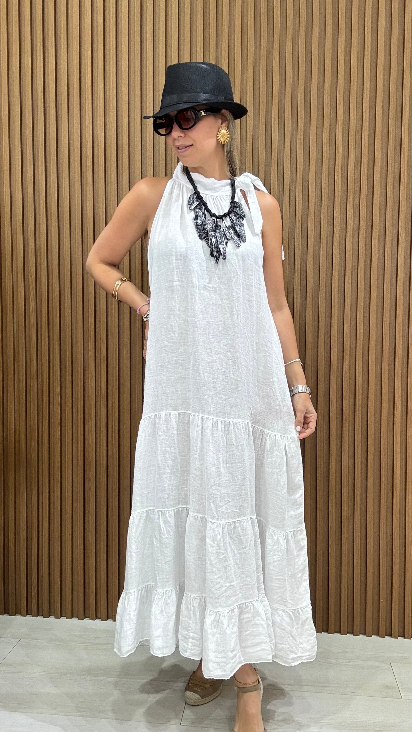 Clarna Linen Dress
