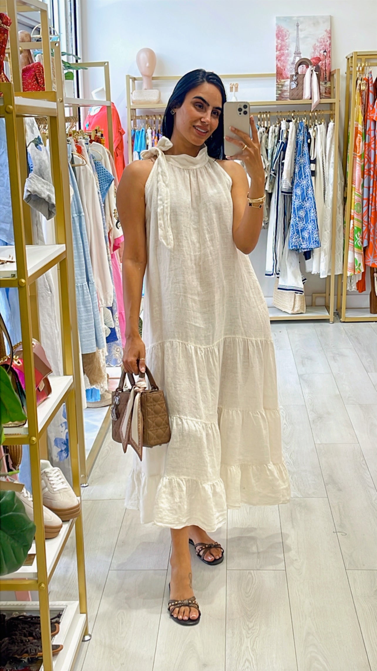 Clarna Linen Dress