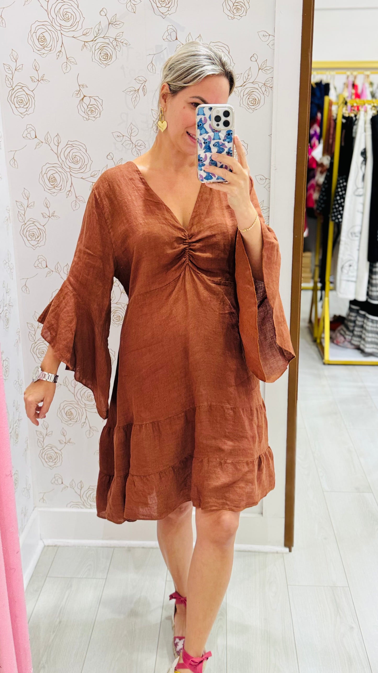 Flavia Linen Dress