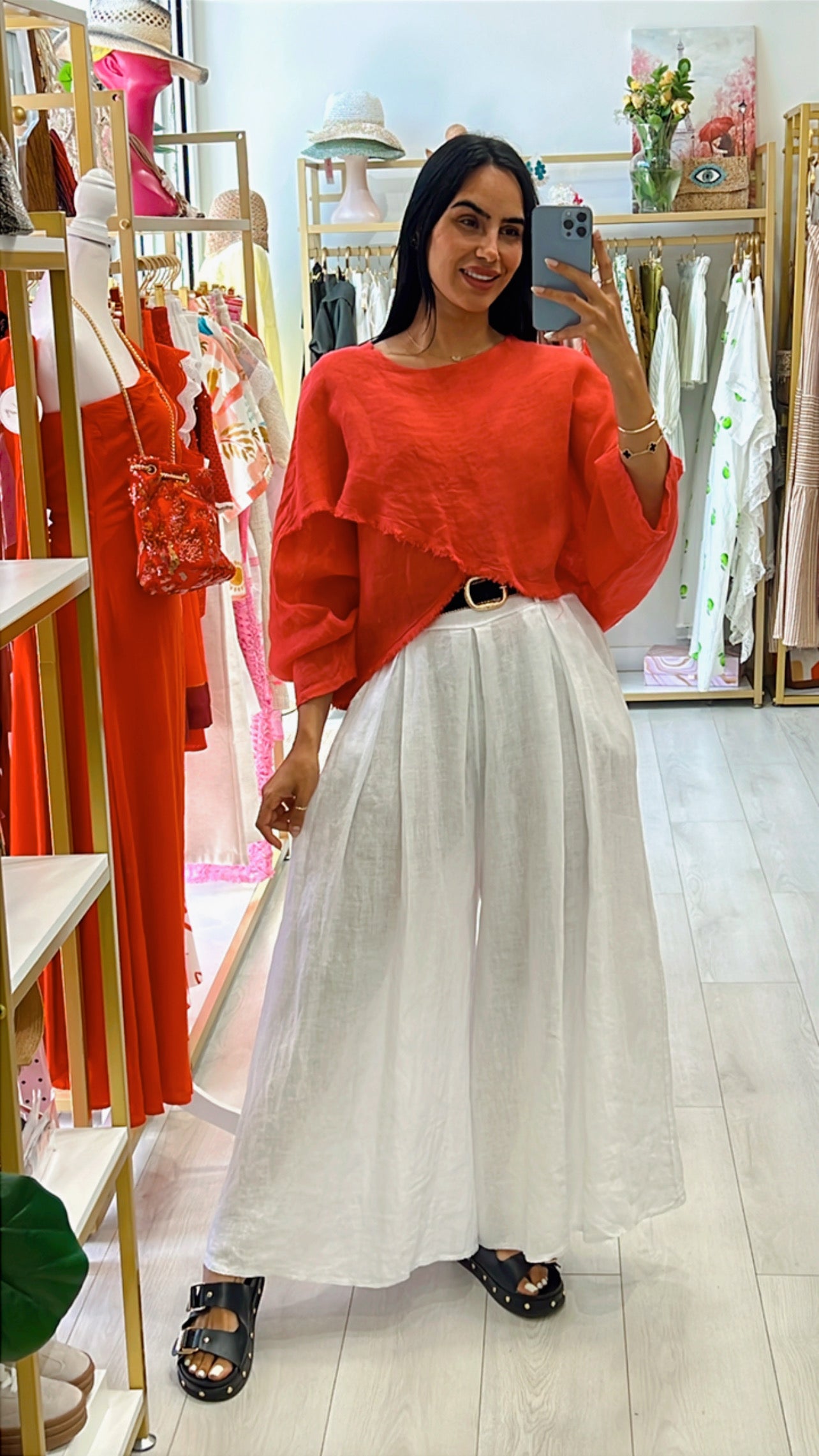 Molly Linen Blouse