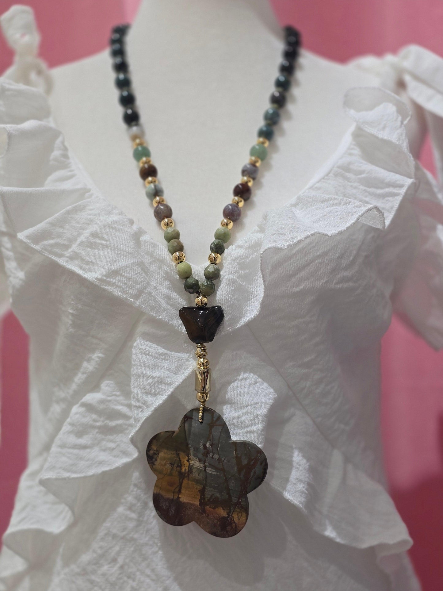 Jasper Natural Stone Necklaces