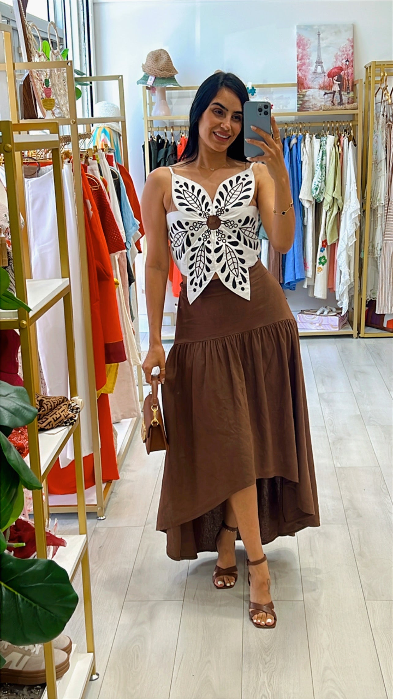 Sara Linen Skirt