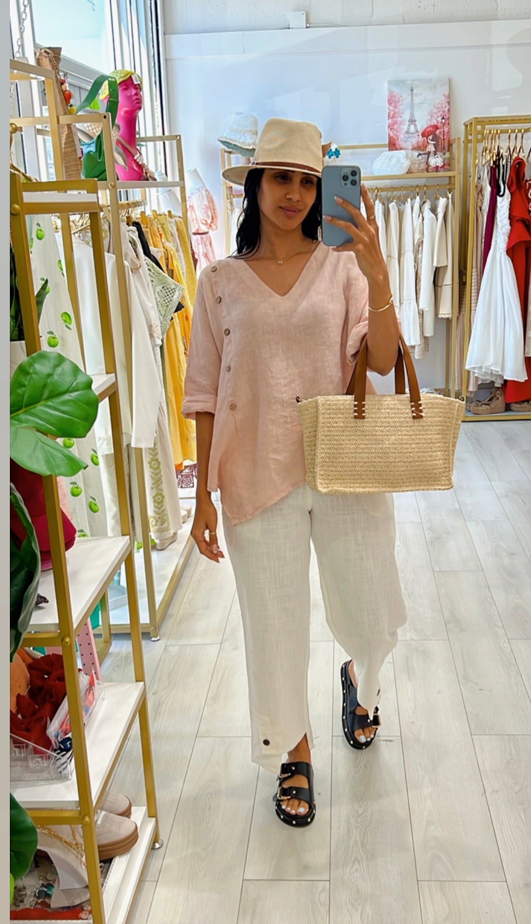 Claudia Linen Blouse