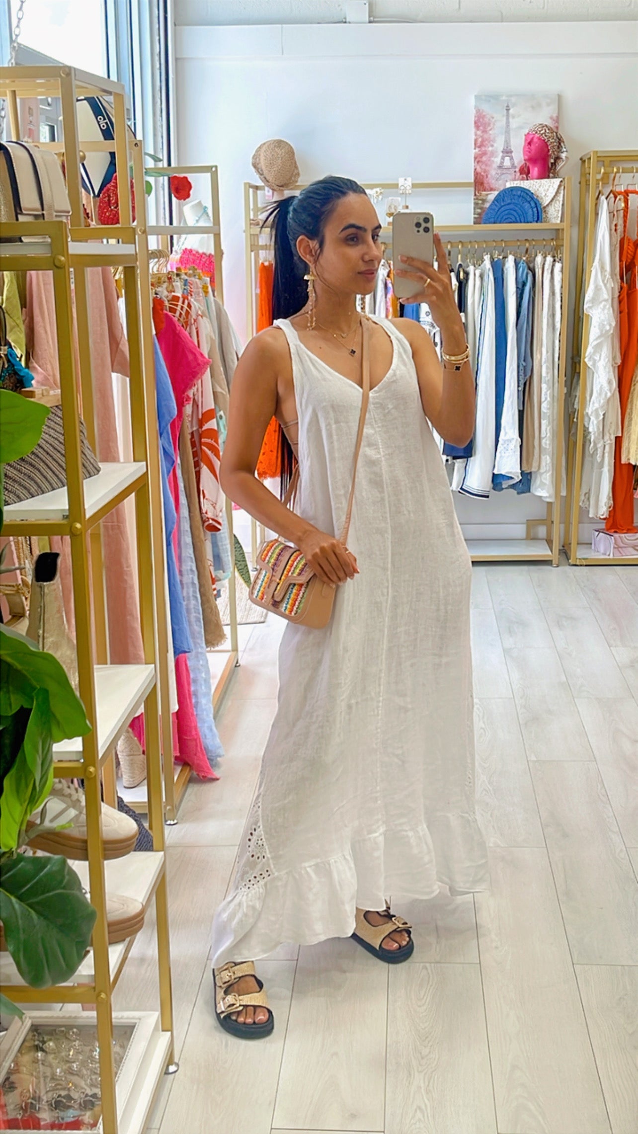 Monica Linen Dress