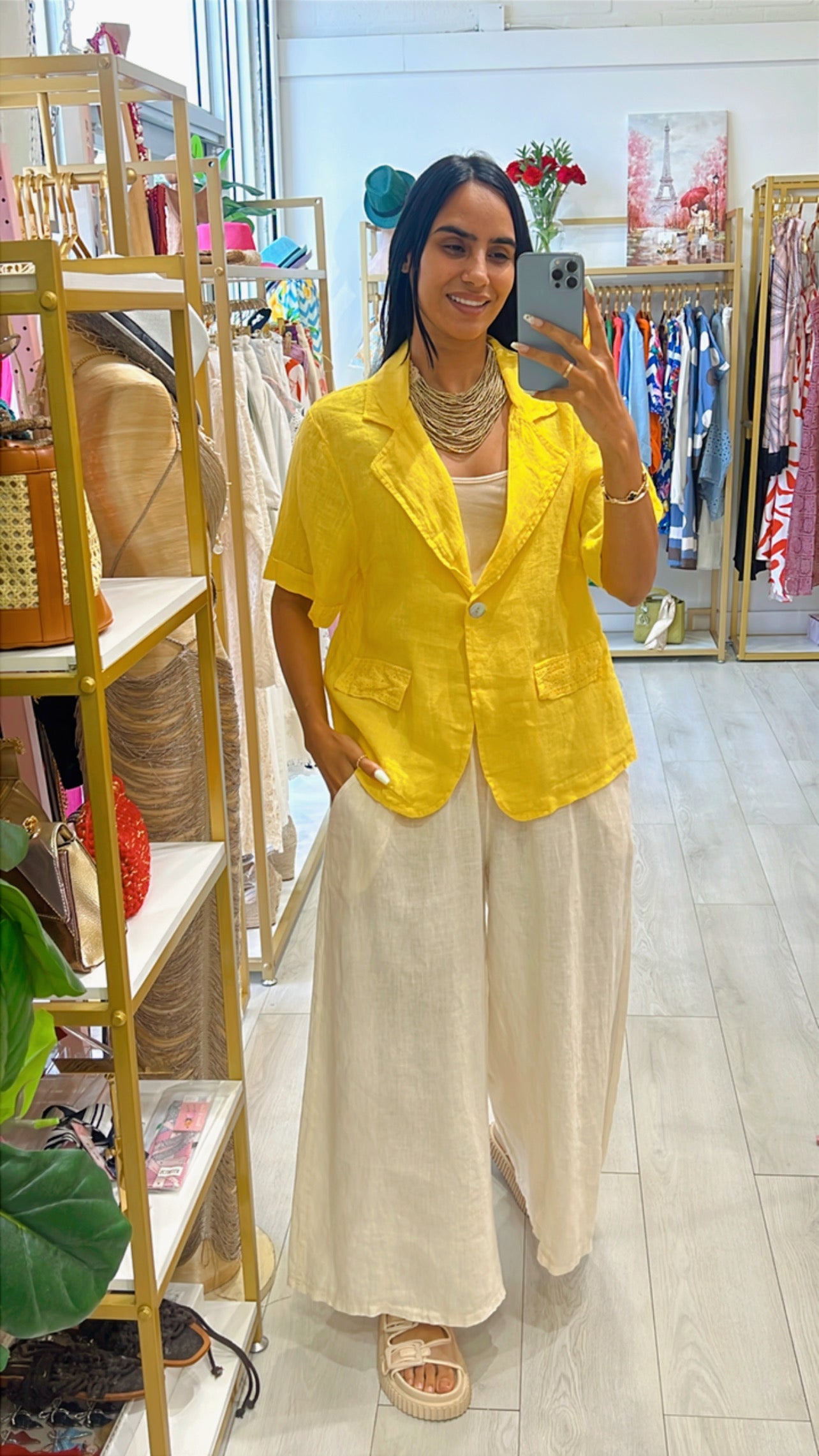 Jimena Linen Blouse