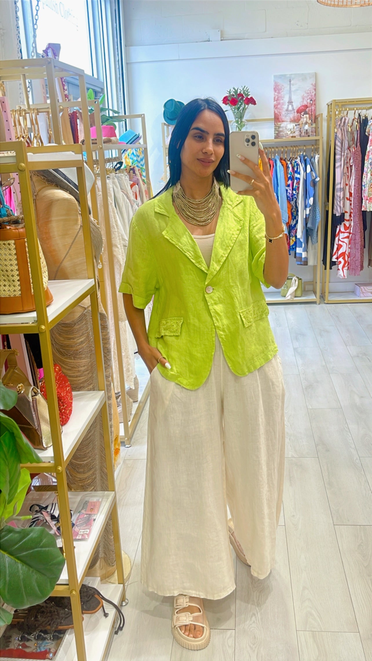 Jimena Linen Blouse