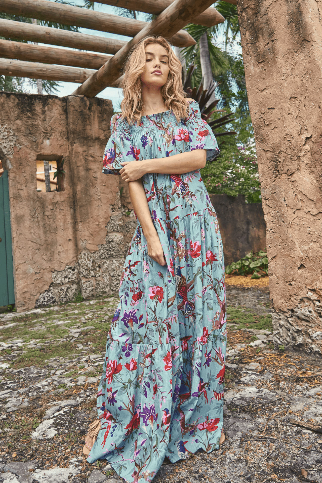 Momposina Raven Sky Blue Dress