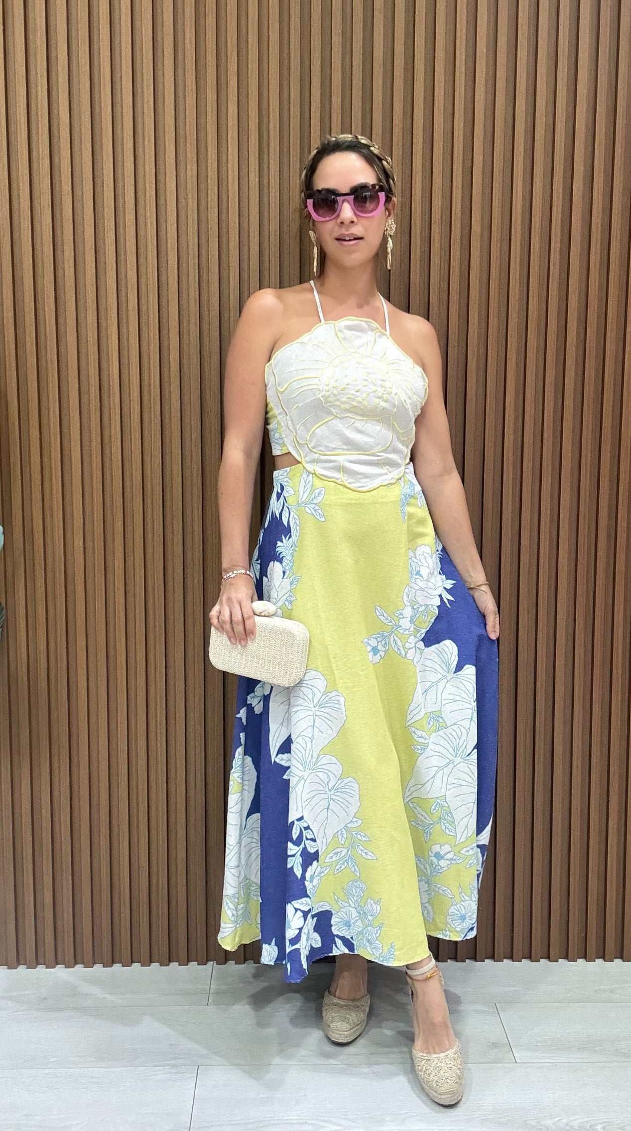 Floral Linen Final Sale Dress