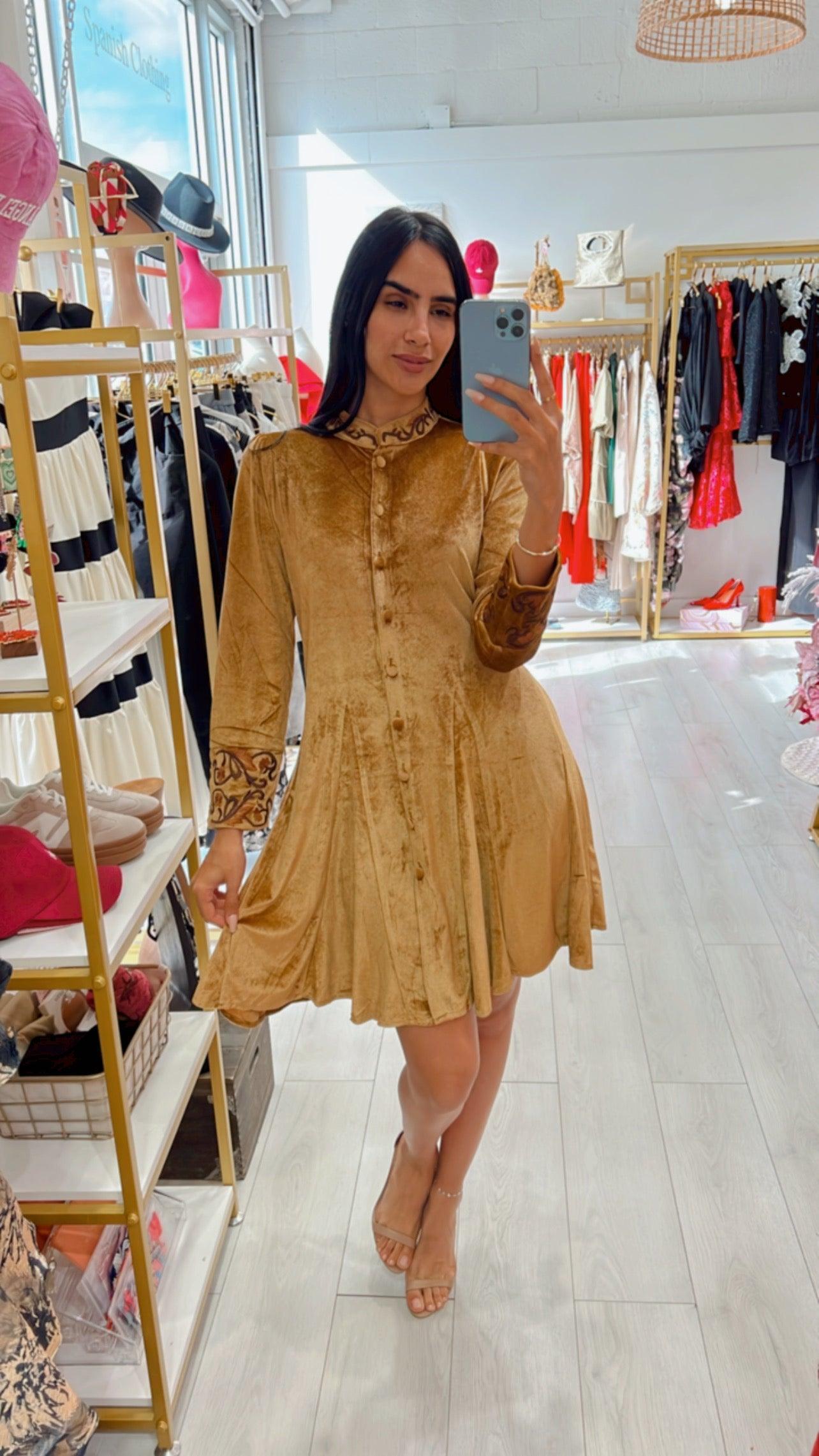 Marta Velvet final Sale Dress