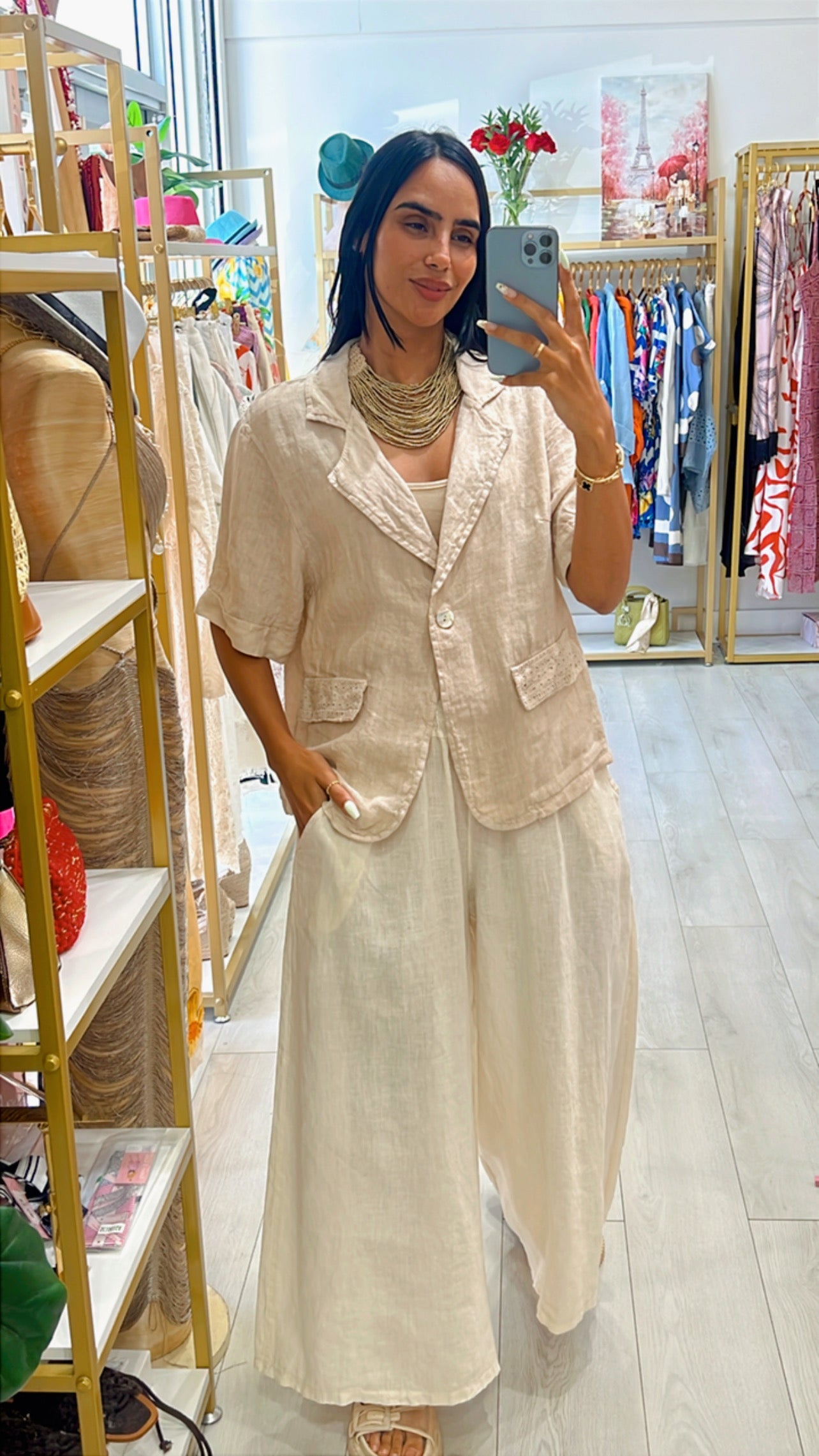 Jimena Linen Blouse