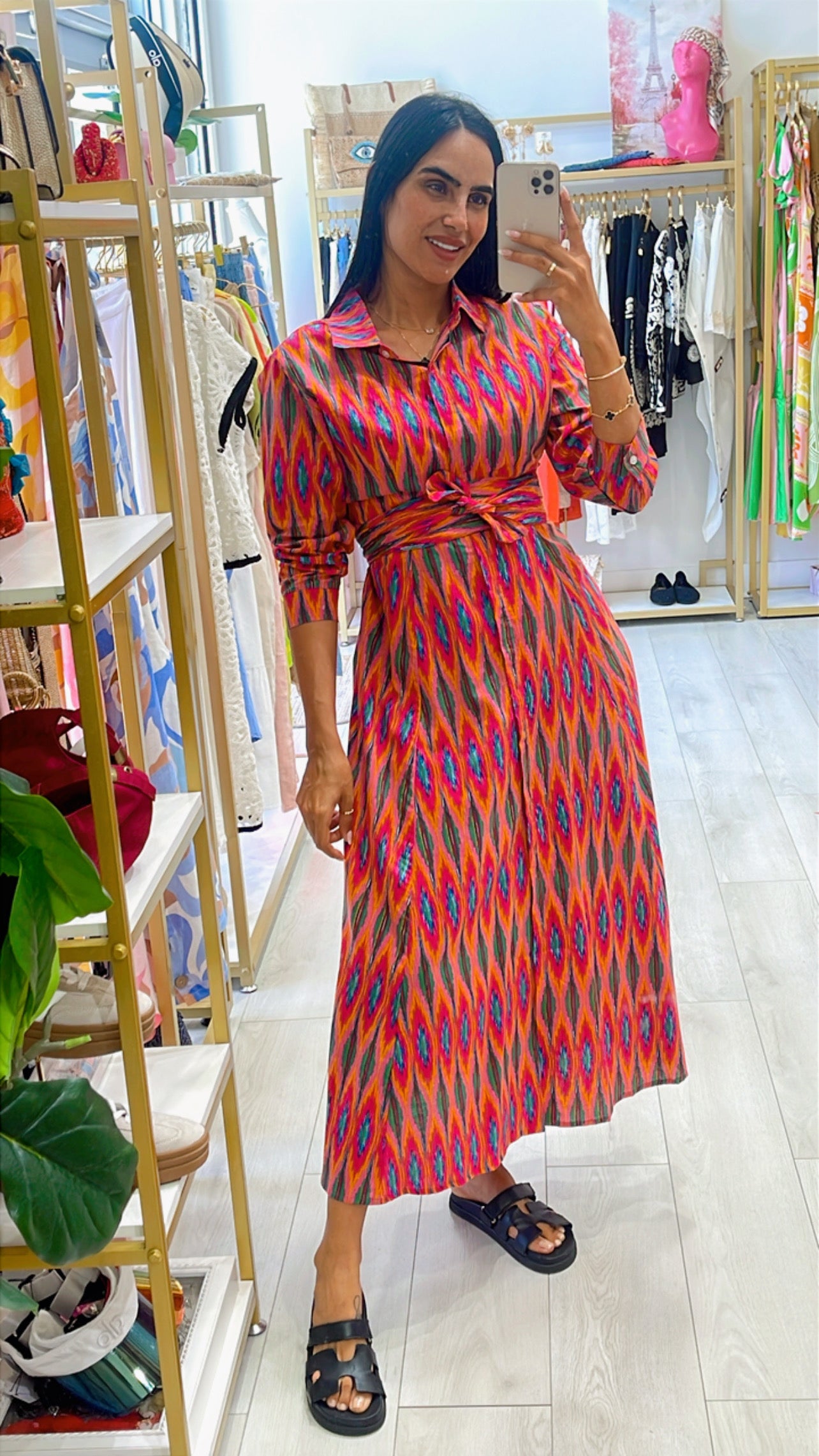 Luciana Ikat Multi Dress
