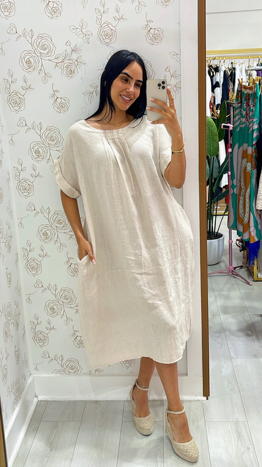 Clara Linen Dress