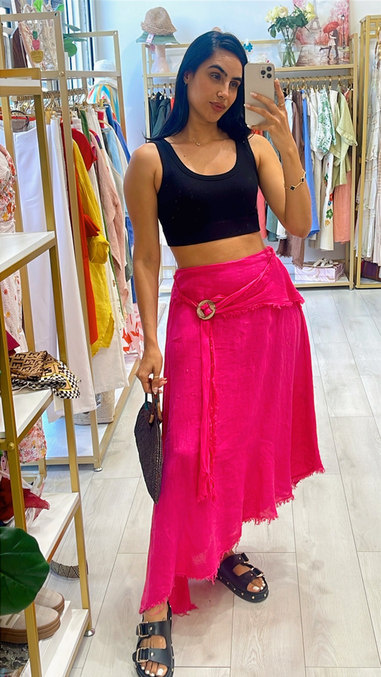 Pamela Linen Skirt