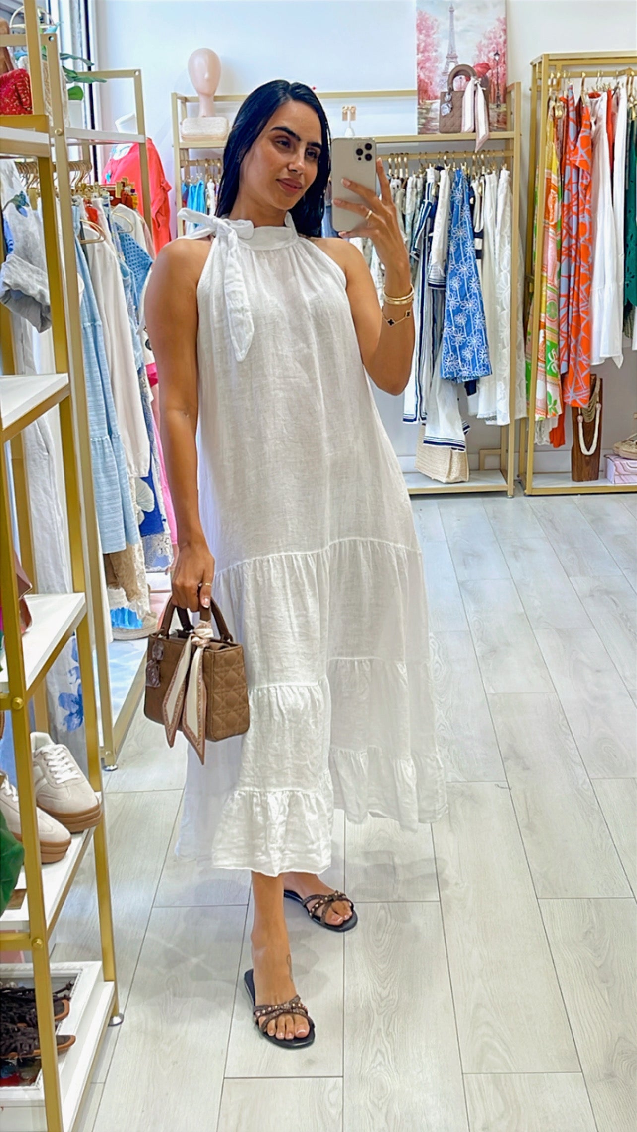 Clarna Linen Dress