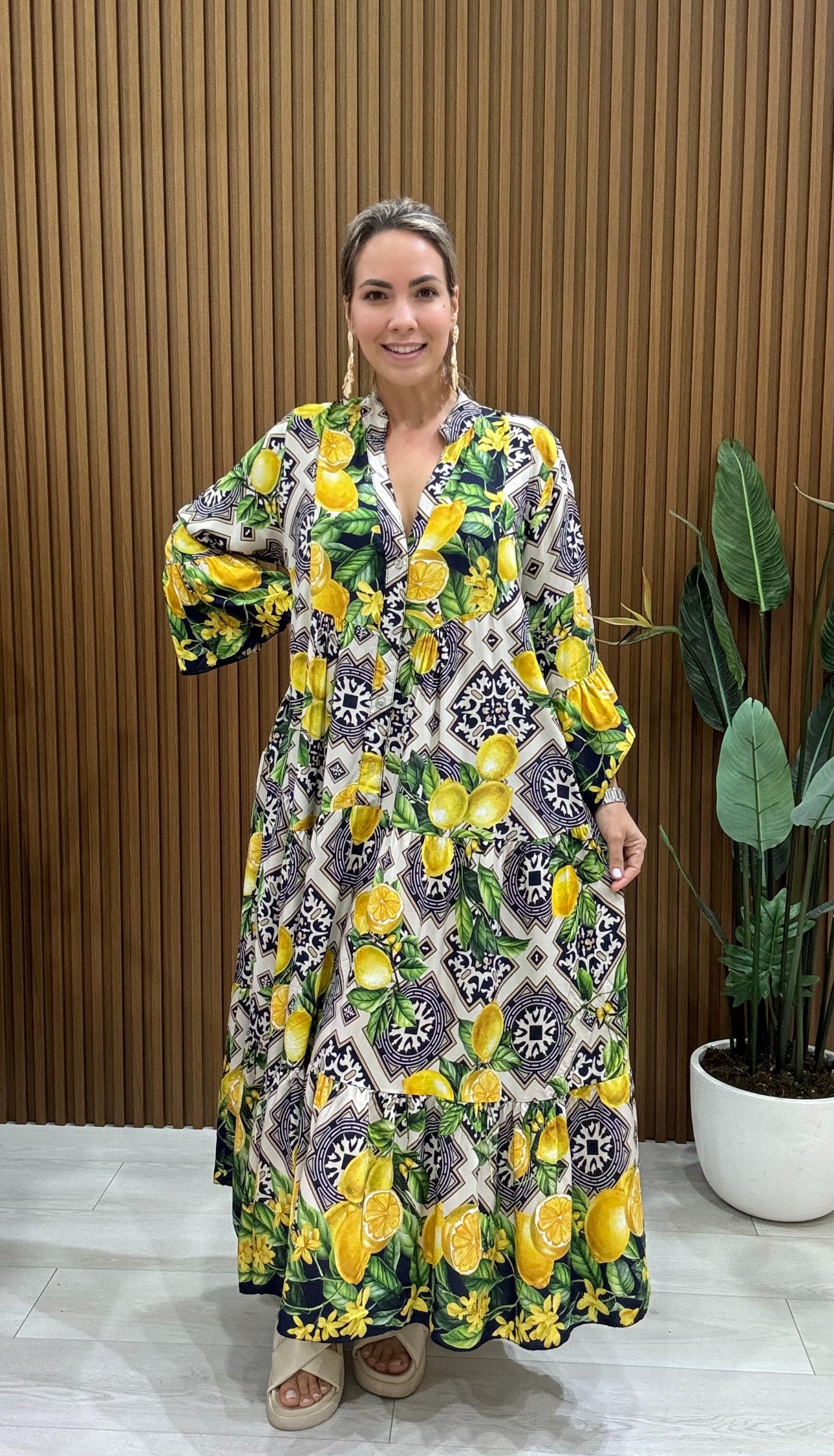 Lemon Long Dress