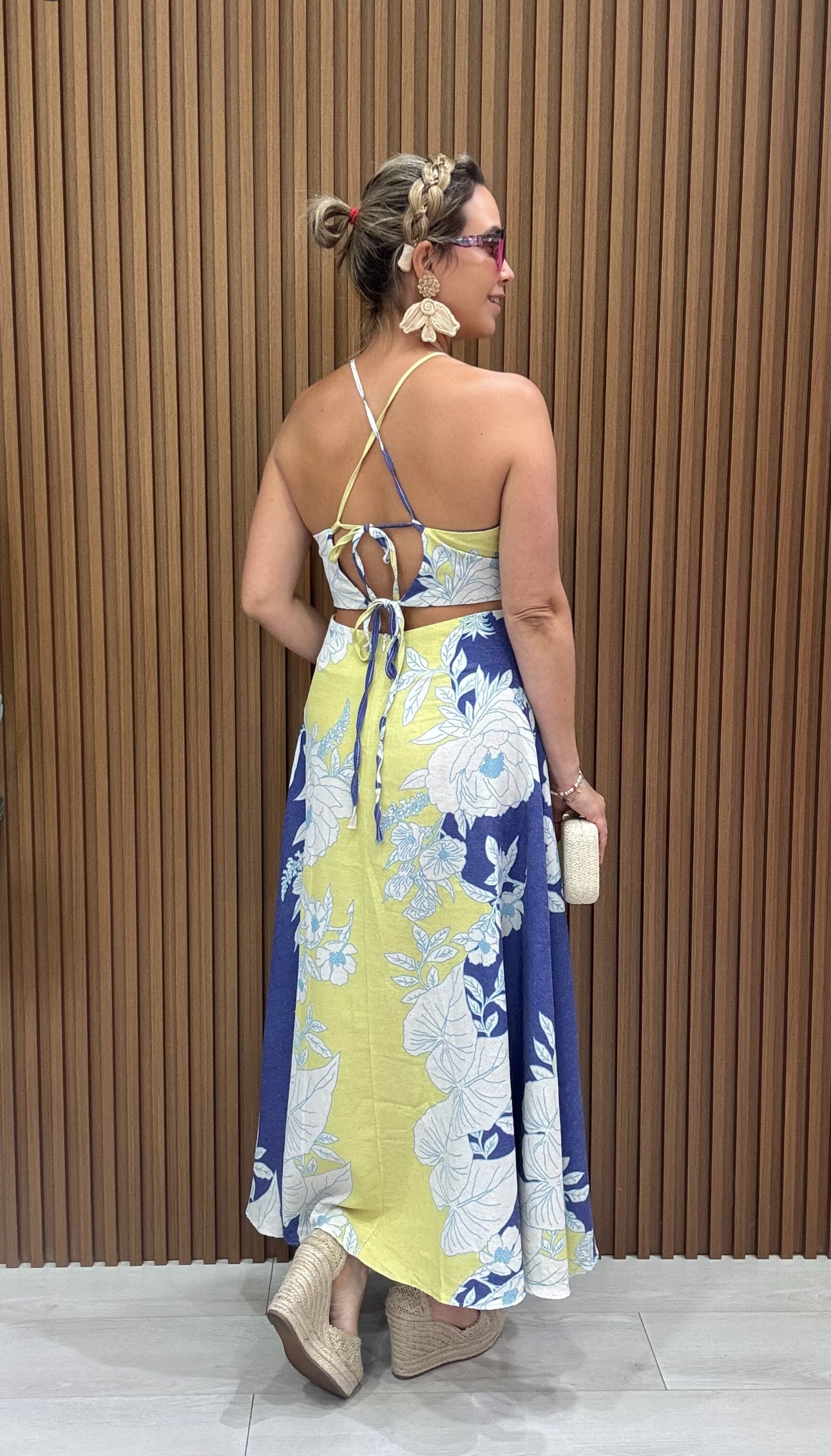 Floral Linen Final Sale Dress