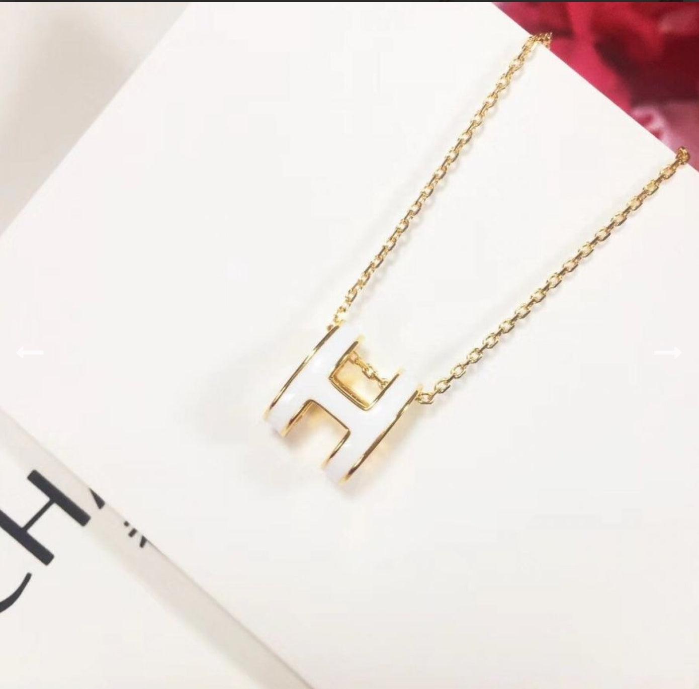 H Necklace and Earrings Set