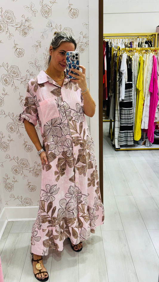 Lorena Linen Dress
