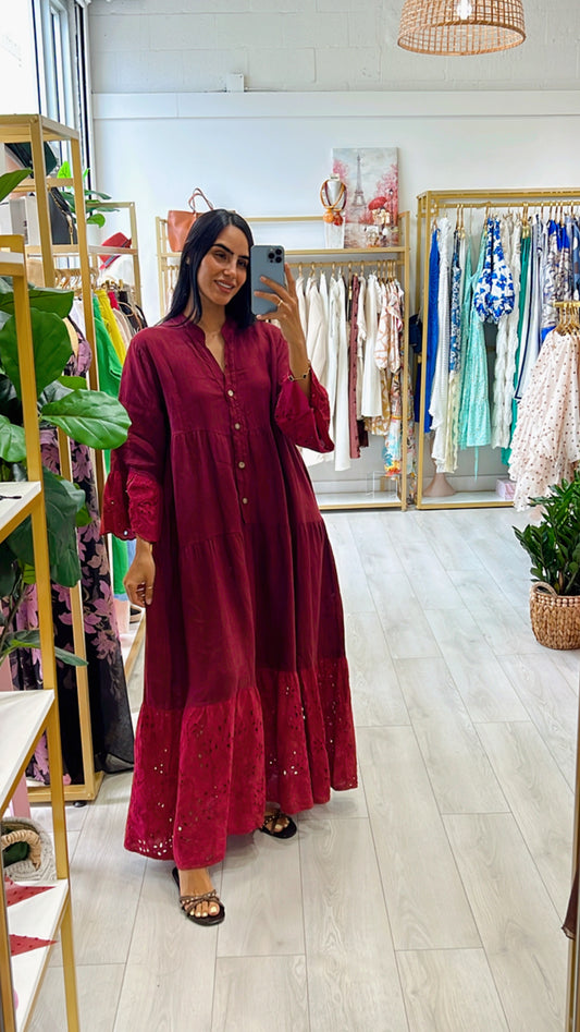 Riana Linen Long Dress