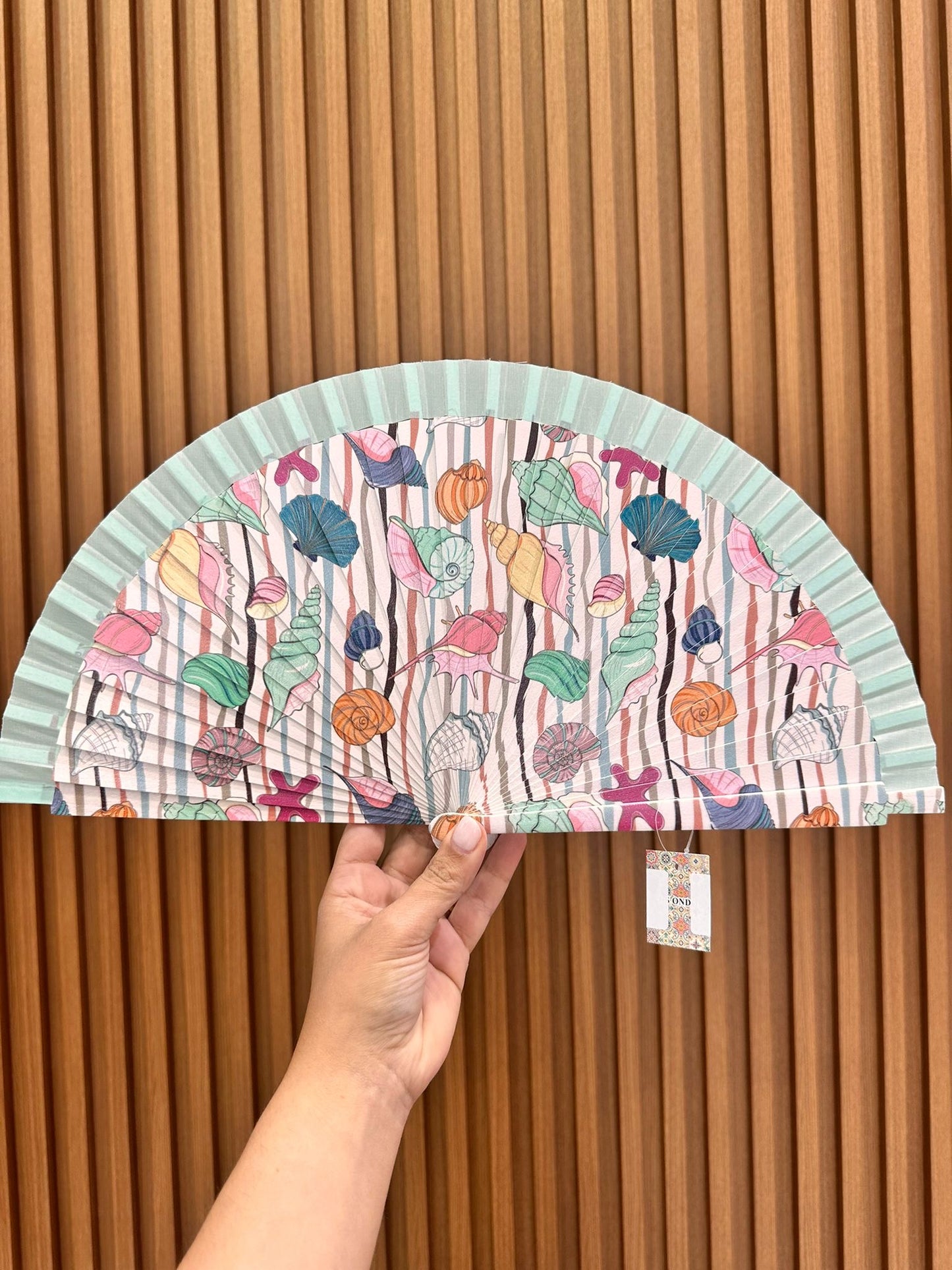 Ocean Hand Fan