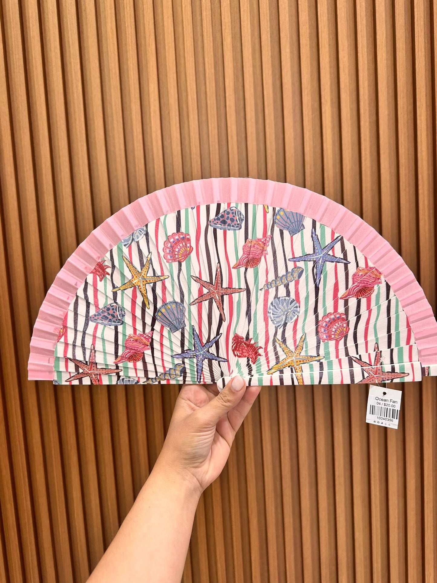 Ocean Hand Fan