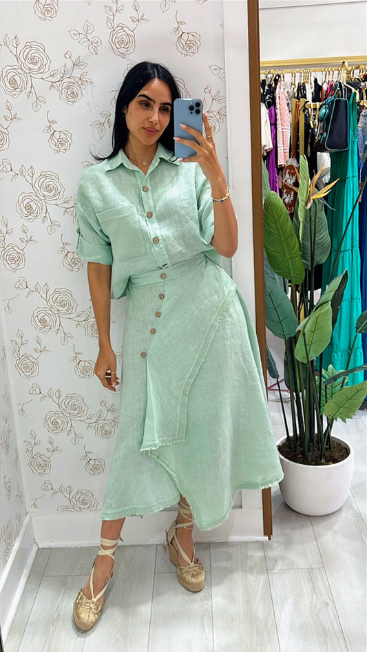 Elisette Linen Skirt