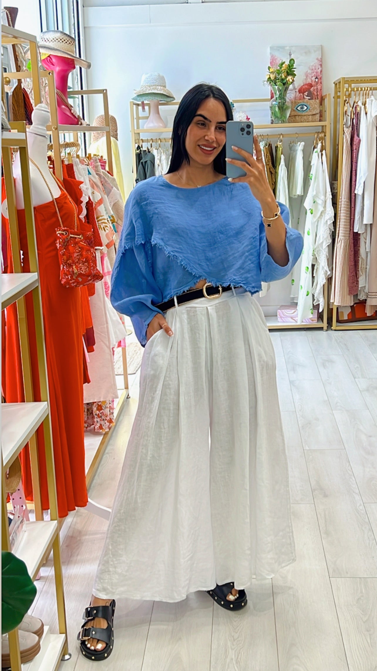 Molly Linen Blouse