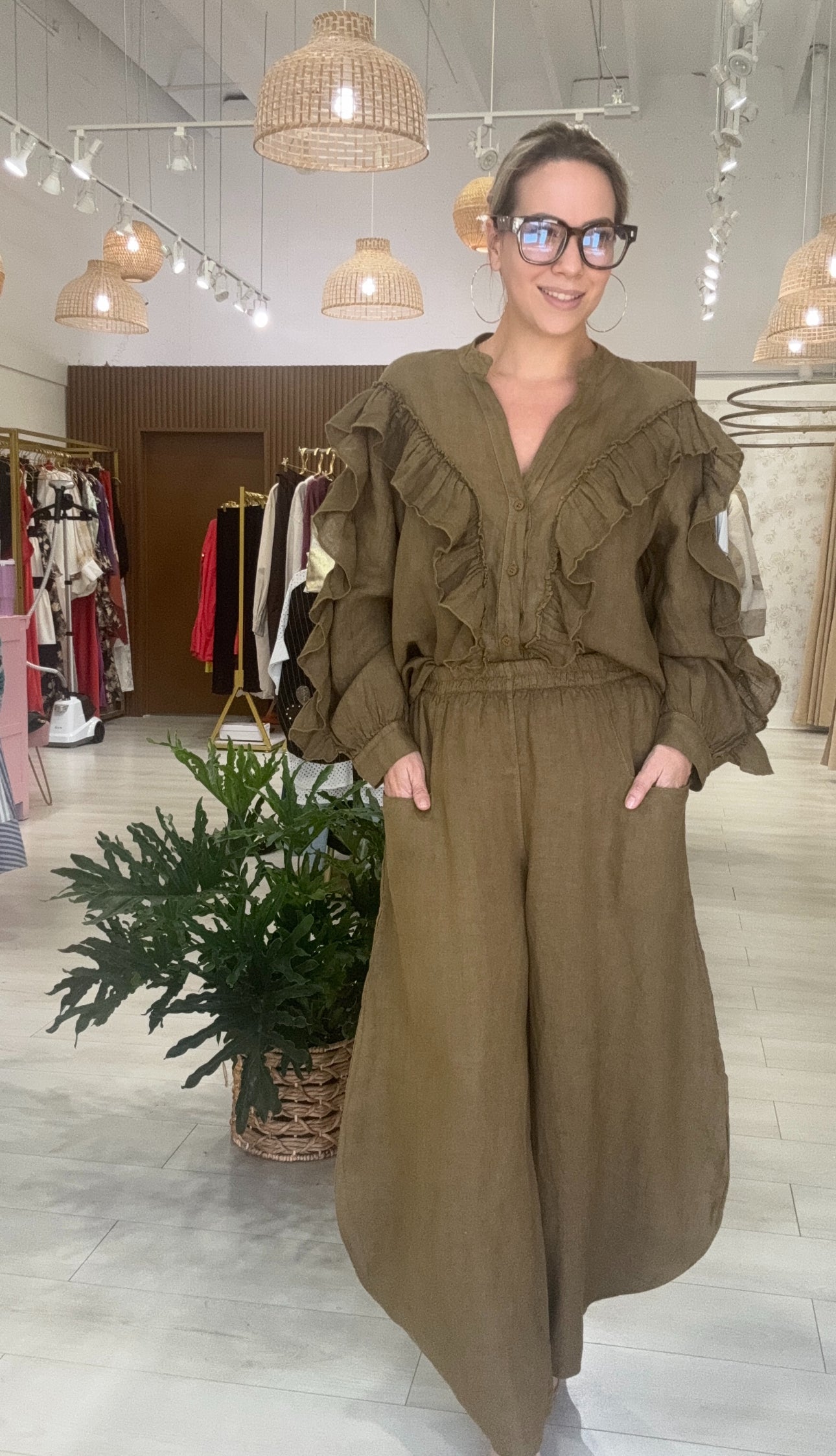 Sara Linen Pant