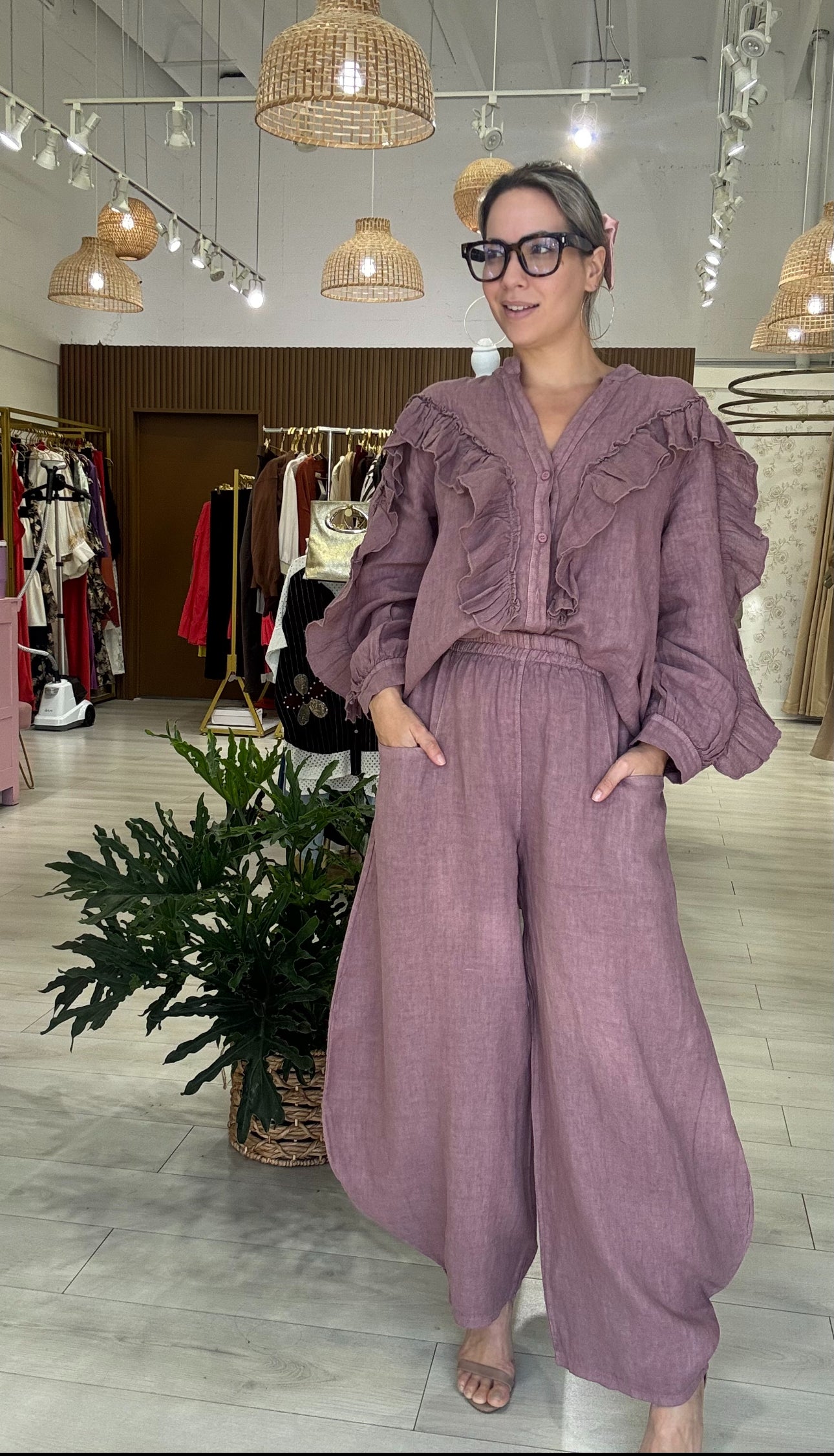 Sara Linen Pant