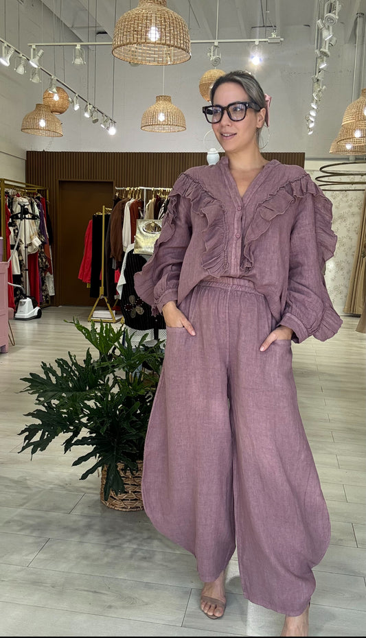 Sara Linen Pant