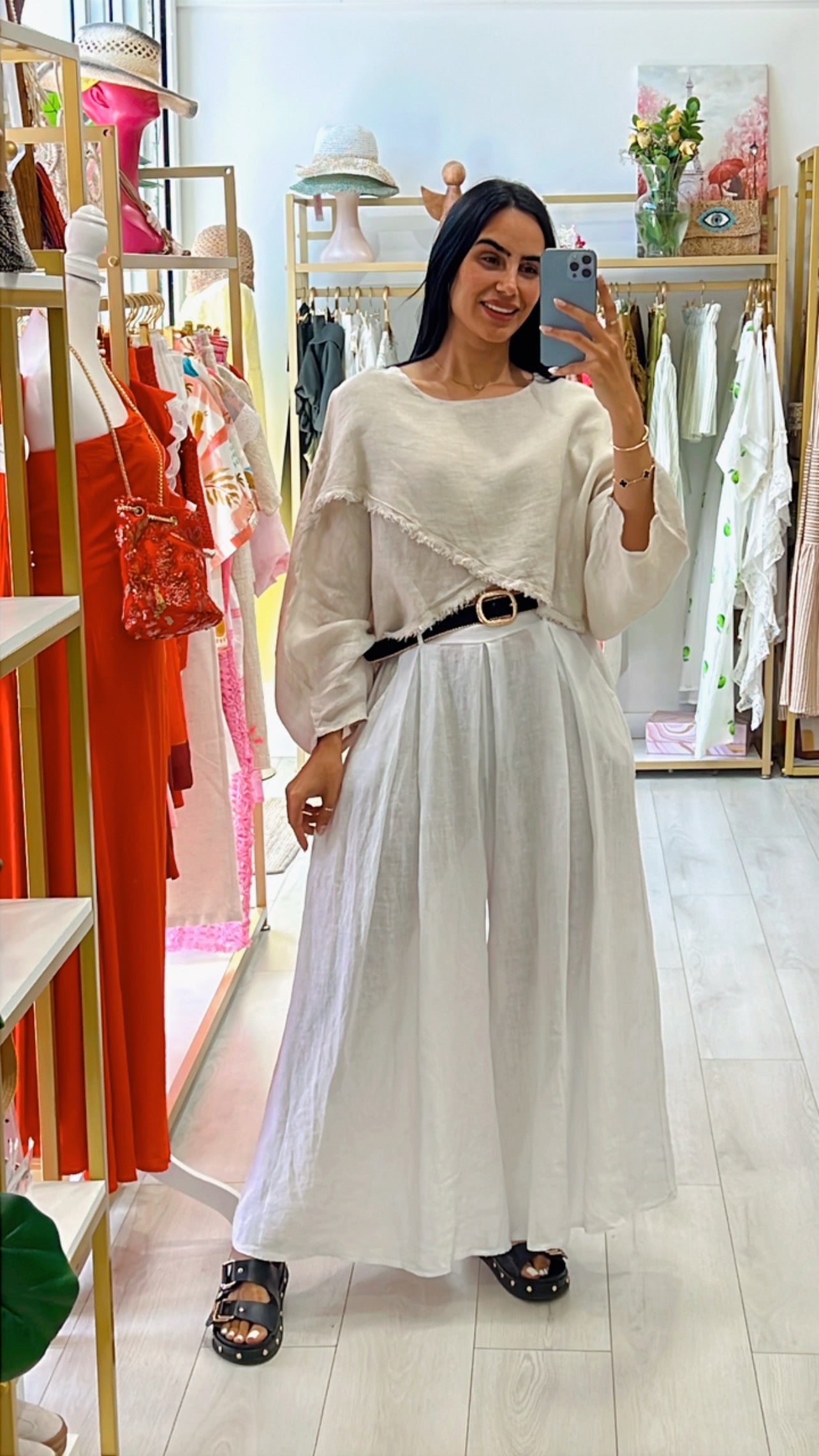 Molly Linen Blouse