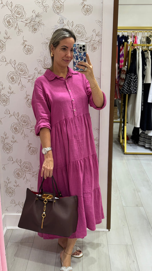 Miriam Linen Dress
