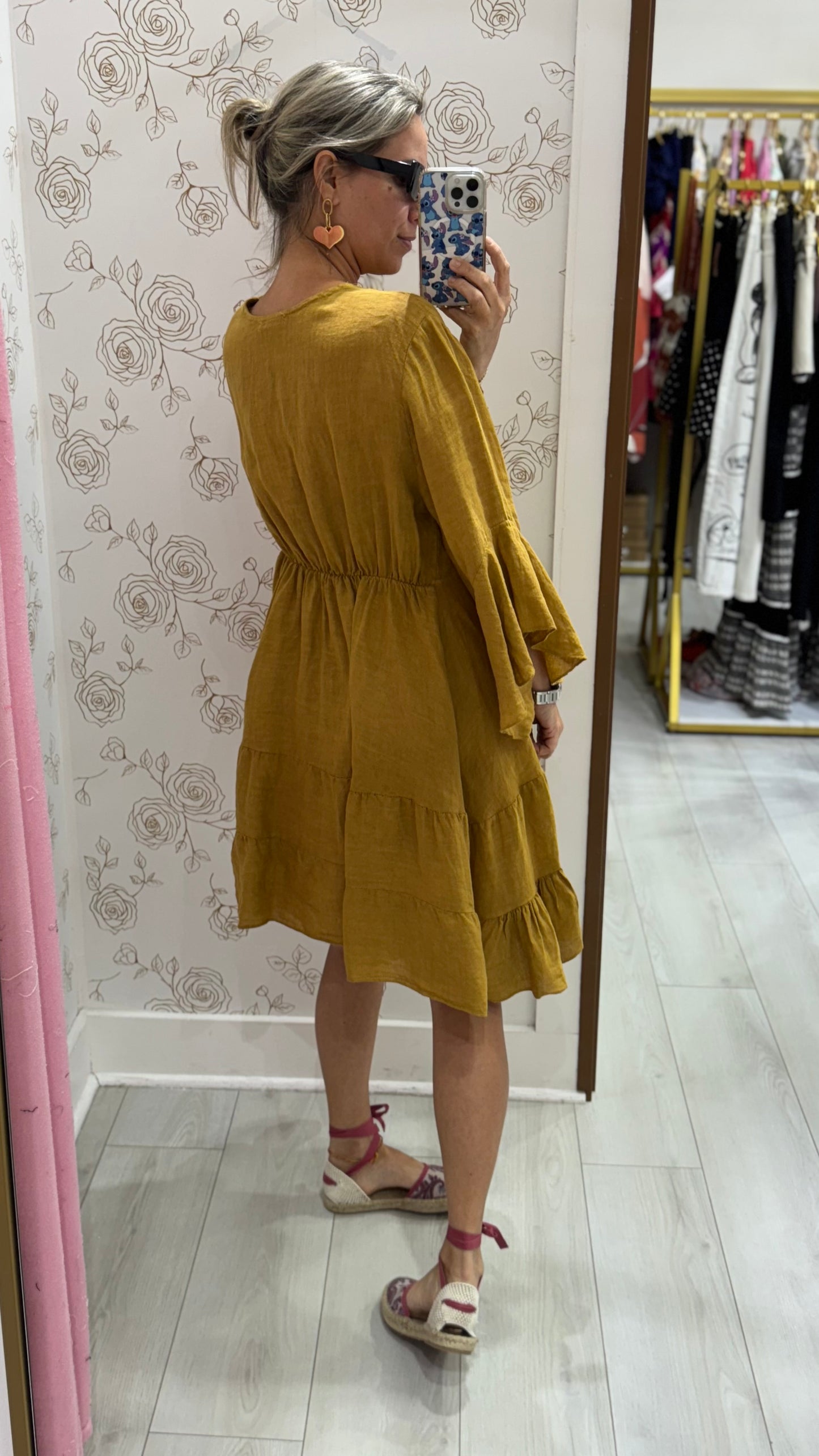 Flavia Linen  Dress