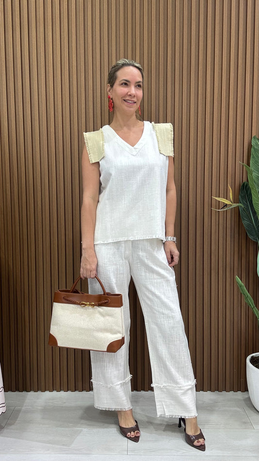 Capri White Blouse