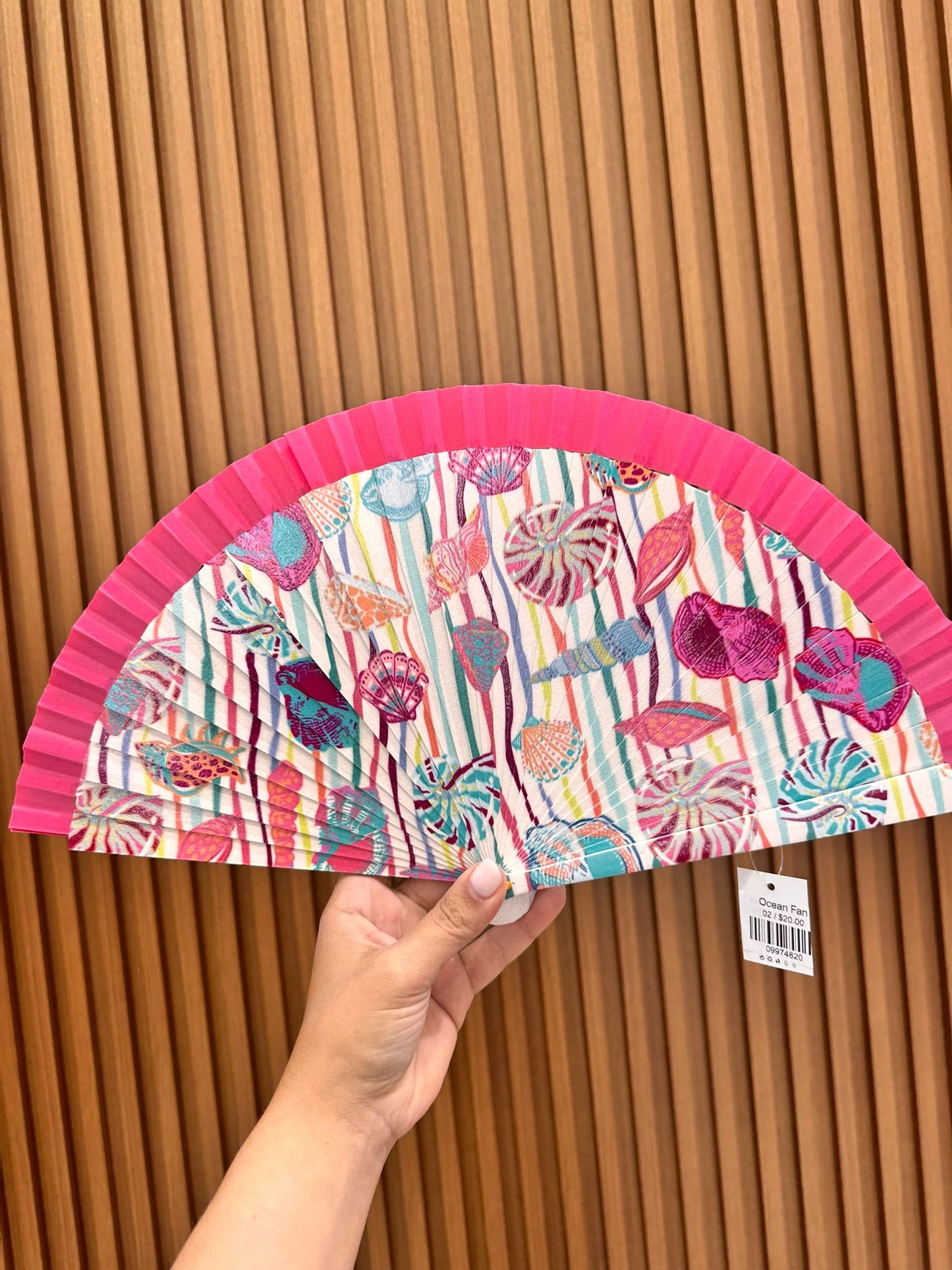 Ocean Hand Fan