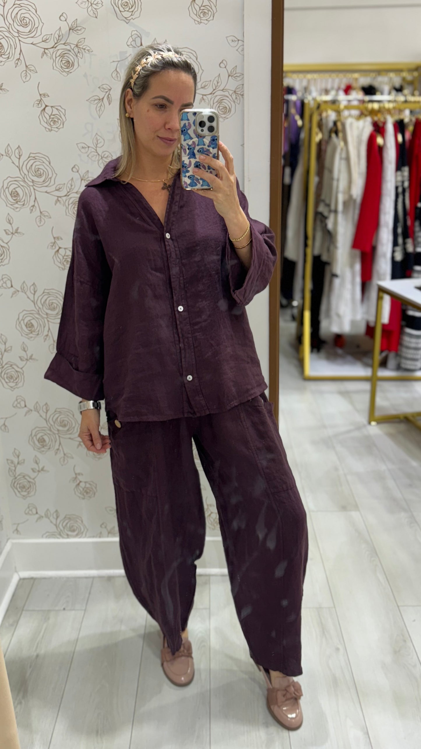 Nadia Linen Blouse