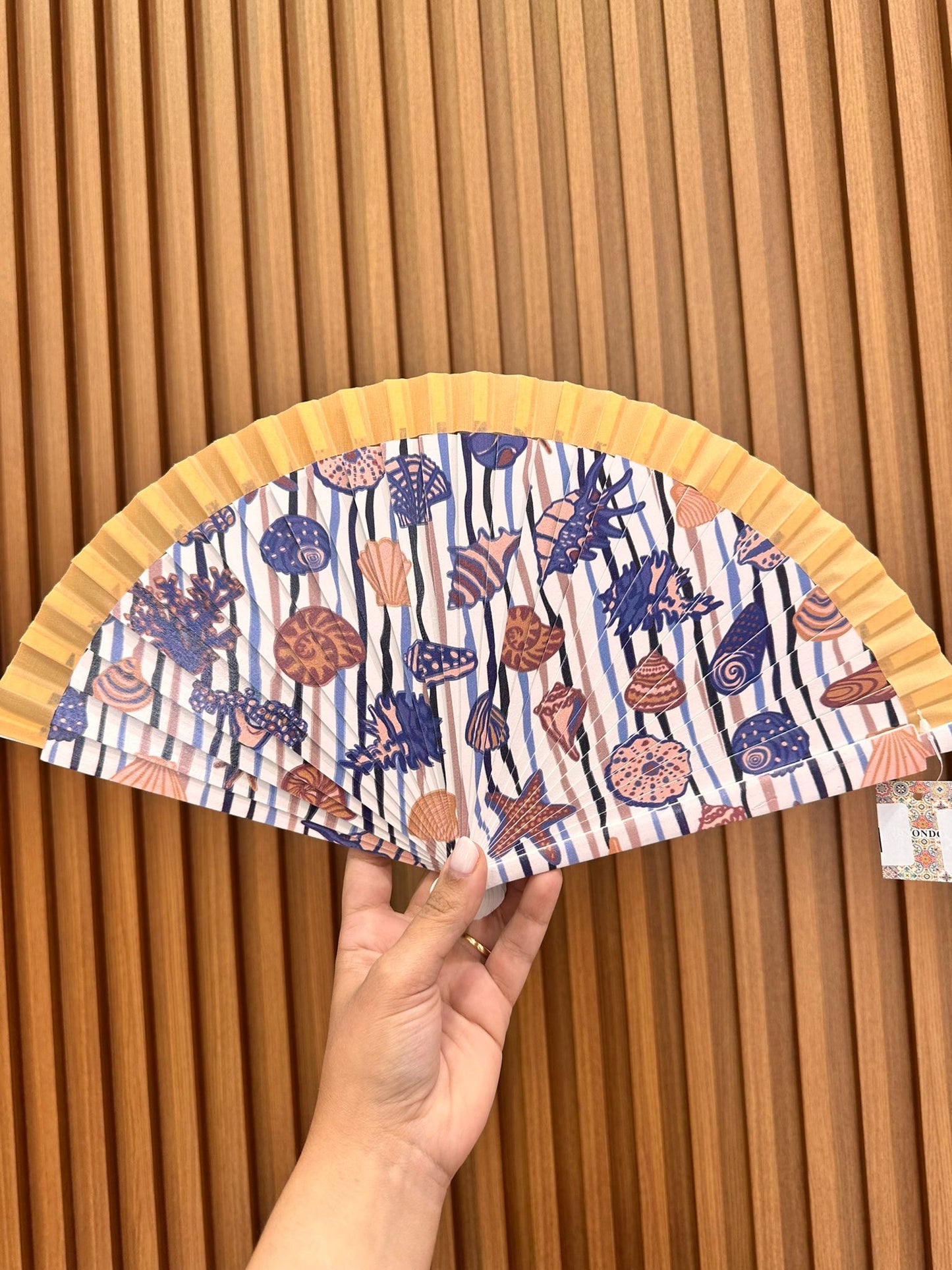 Ocean Hand Fan