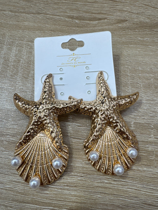 Estrella Concha Earring