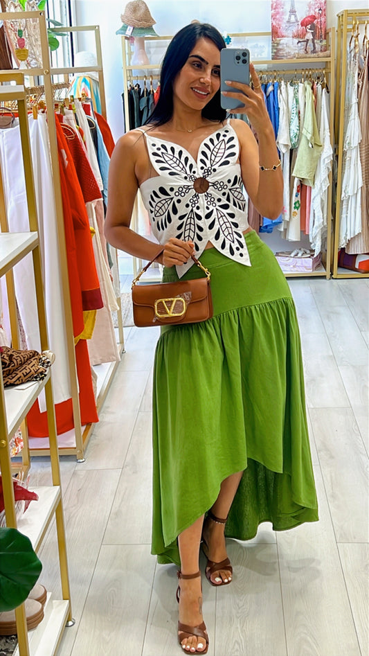 Sara Linen Skirt