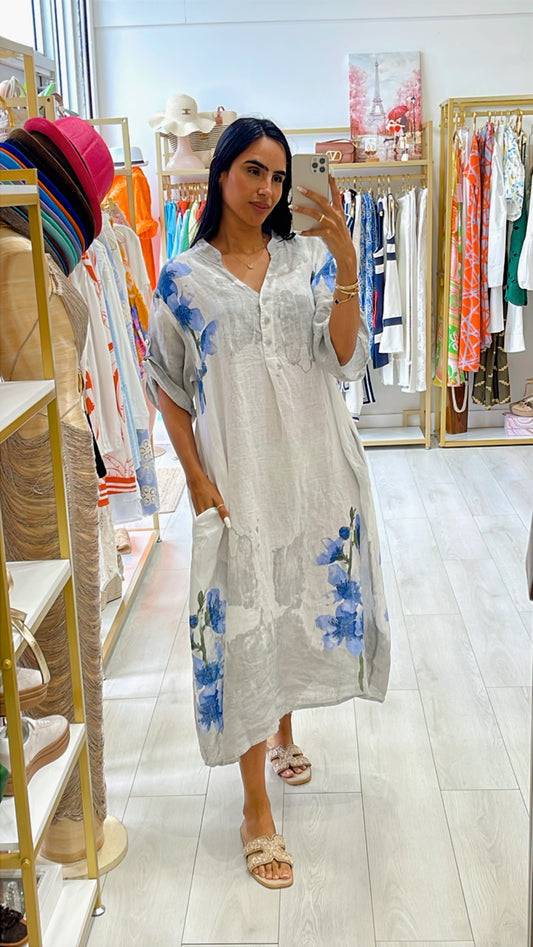 Paulina Linen Dress