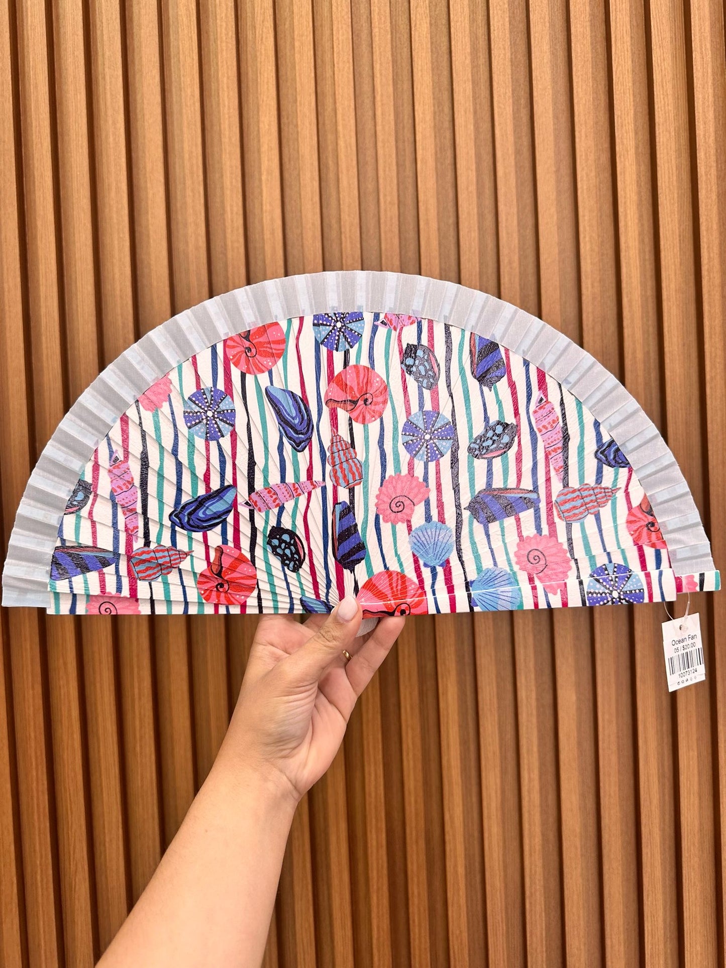 Ocean Hand Fan