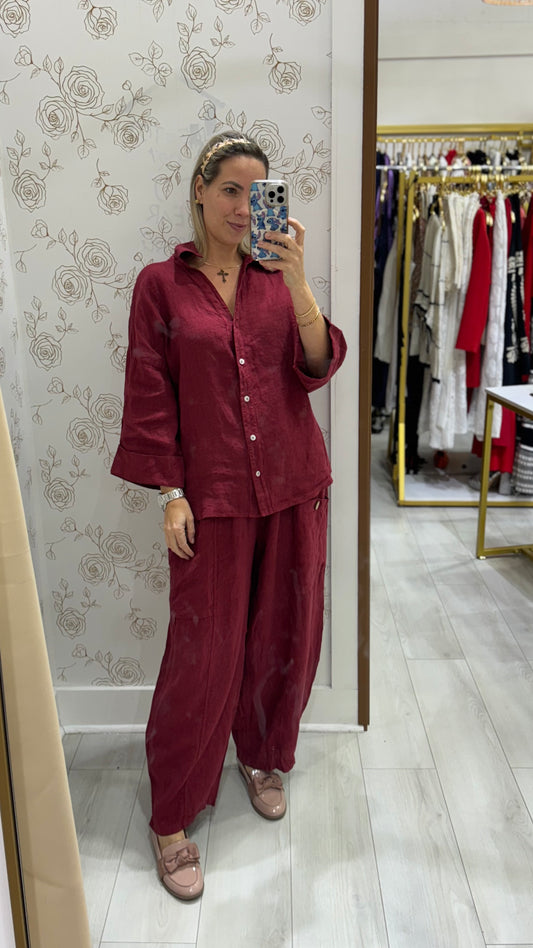 Nadia Linen Blouse