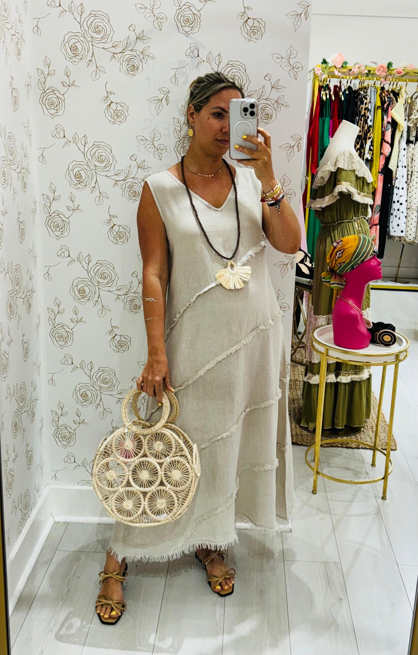 Lisa Linen Dress