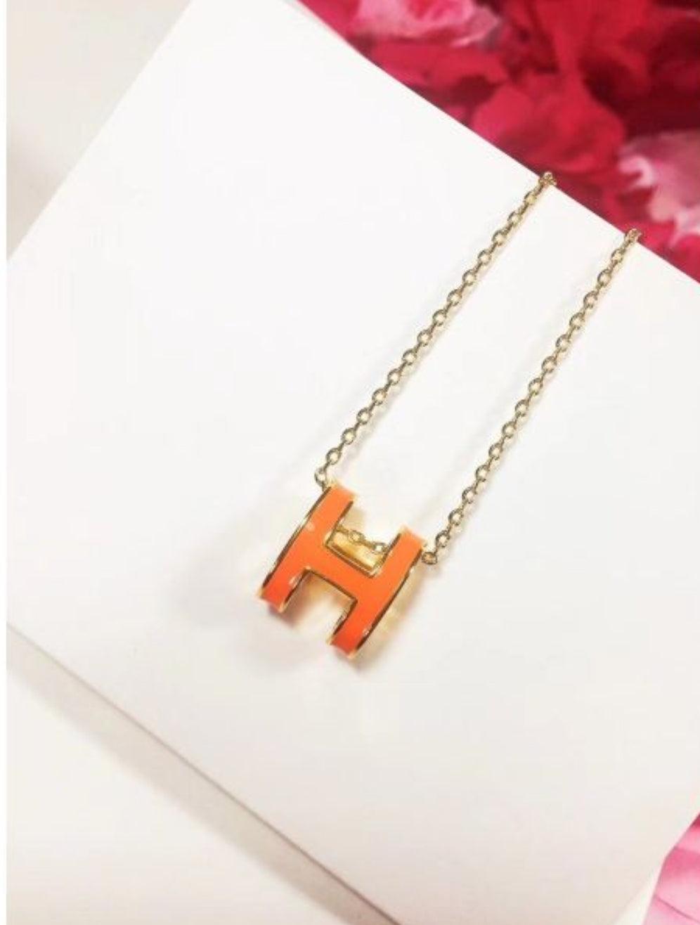 H Necklace and Earrings Set