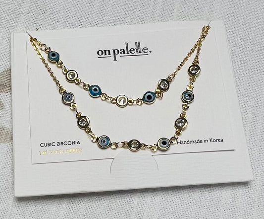 Palete Necklace Double - Grace and Gala Boutique