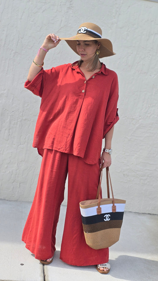 Valeria Linen Blouse